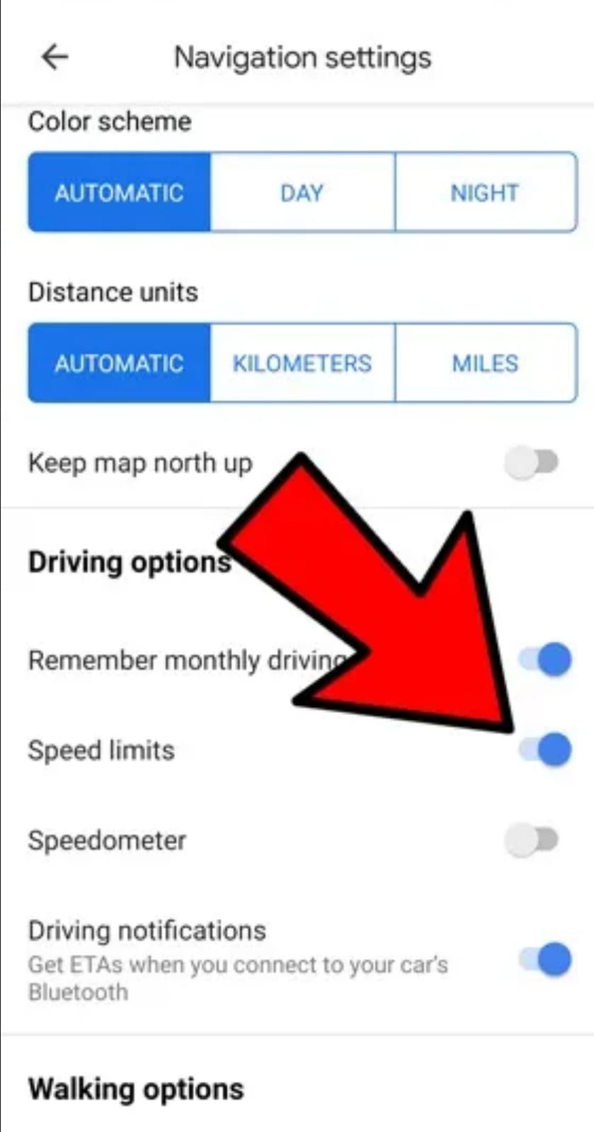 How to Turn on Speed Limit Warning in Google Maps NixLoop