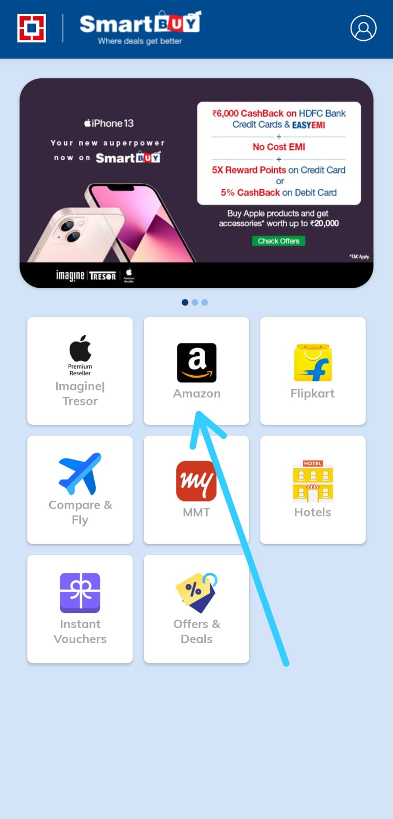How to buy products using HDFC Smartbuy[10 Cashback on Credit & Debit