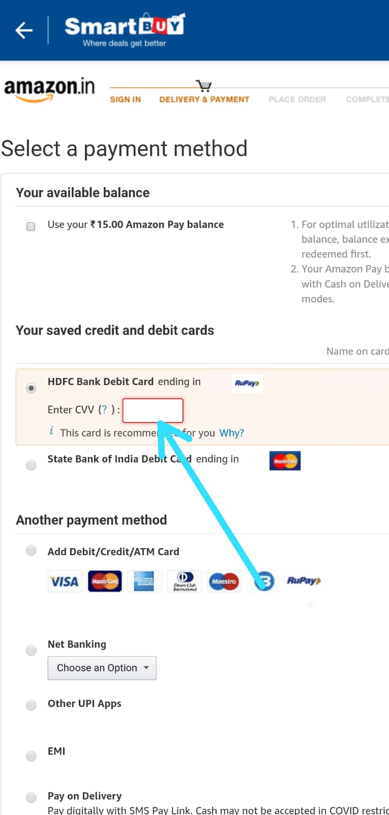 How to buy products using HDFC Smartbuy[10 Cashback on Credit & Debit