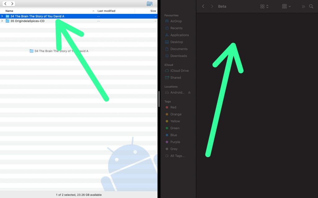 How to transfer files from mac to android phone using USB NixLoop