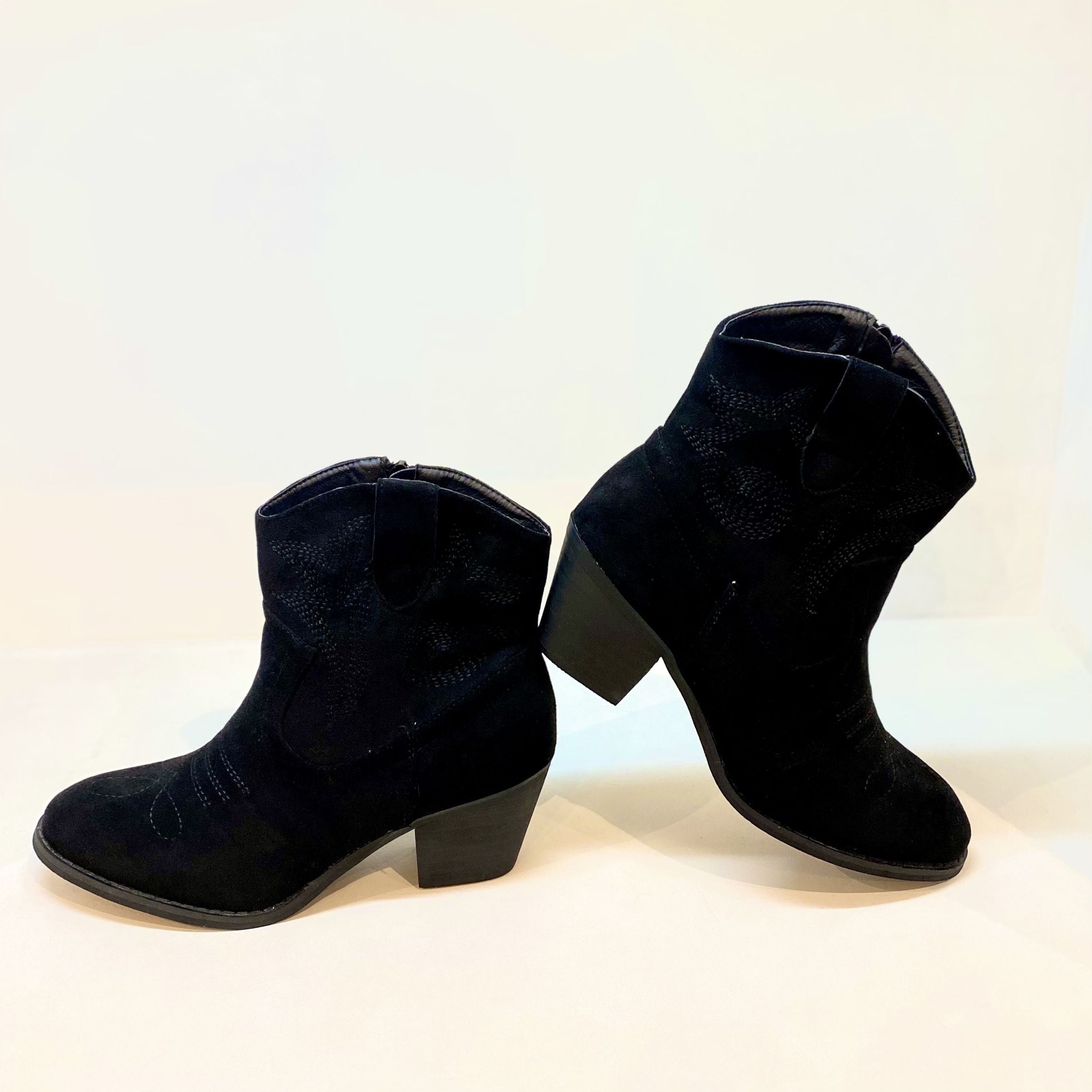 Botin campero tipo ante negro - Niza Shop · moda, ropa y complentos