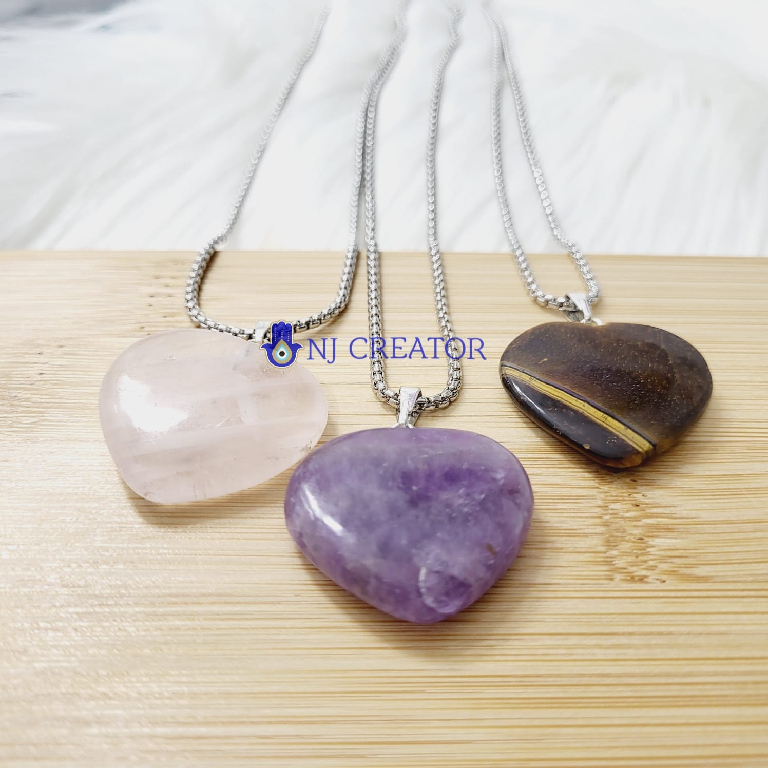 Evil Eye Gemstone Necklace NJ Creator