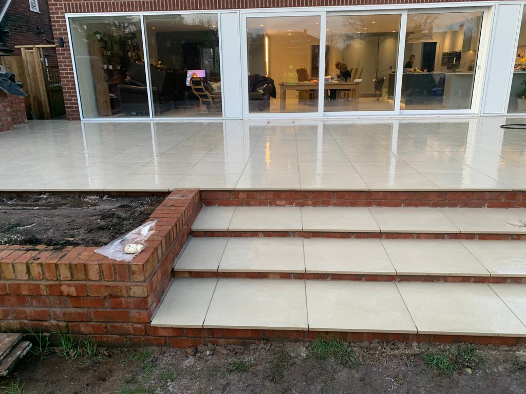 Porcelain Raised Patio Chester Cheshire N & J Developments 01745