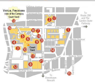 Rutgers Newark Campus Map Rutgers New Jersey Medical School