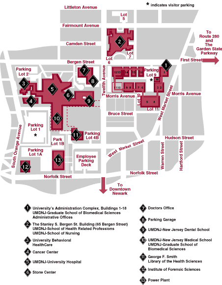 Rutgers Newark Campus Map Rutgers School Of Graduate Studies - Newark Health Science Campus