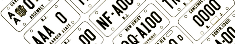 New Jersey License Plate Information