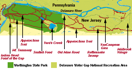 Delaware Water Gap Hiking Trails Hiking The Delaware Water Gap In New Jersey Northwest Skylands: