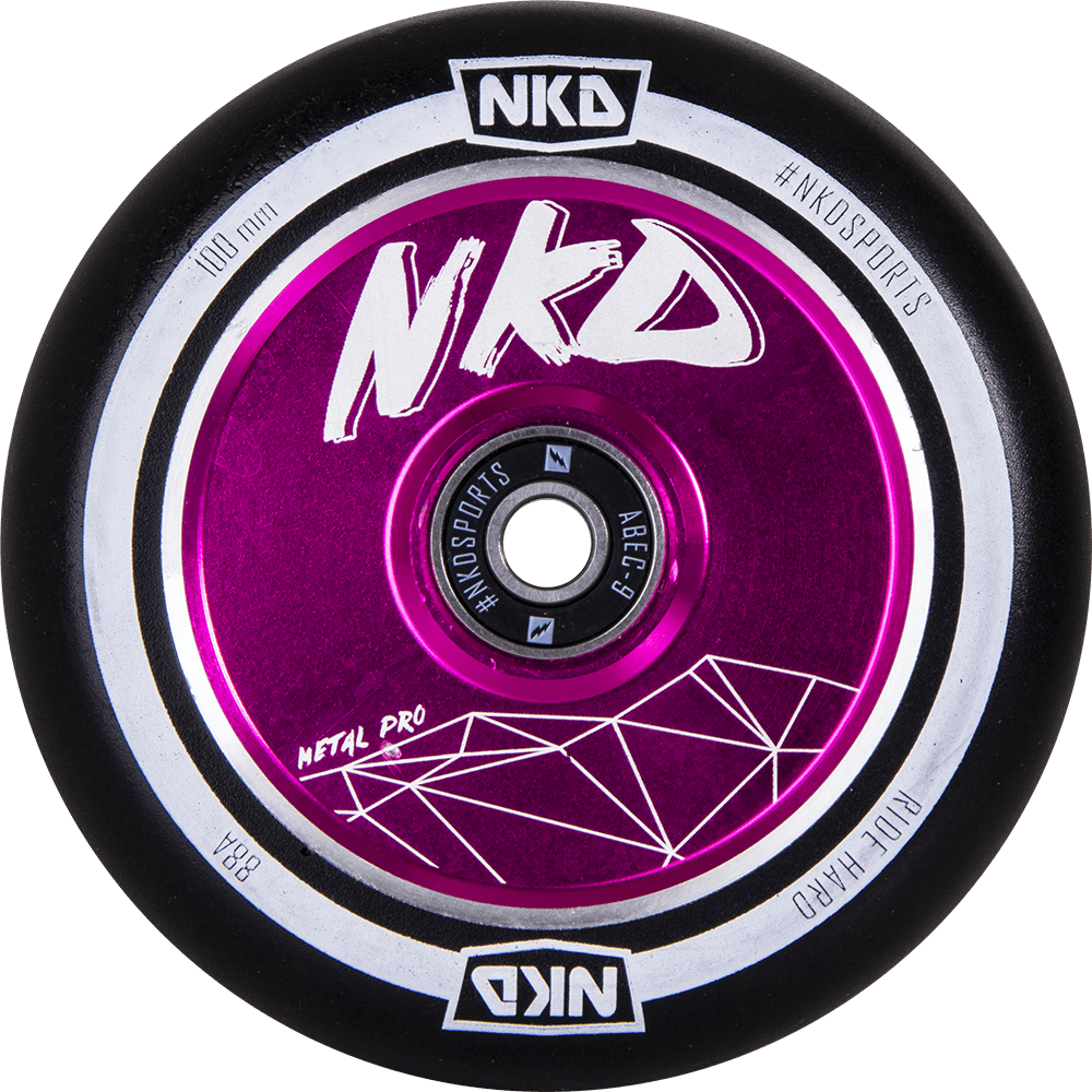 Metal Pro Scooter Wheel Pink NKD Scooters
