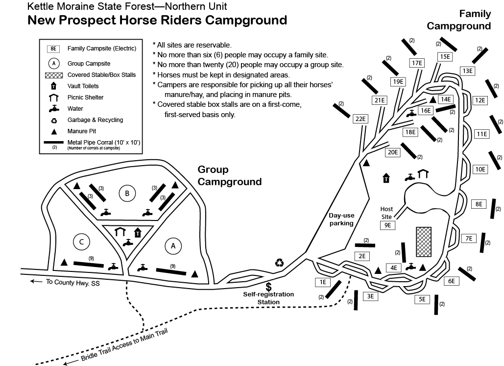 Horseriders Campground Northern Kettle Moraine Horse Trail Association