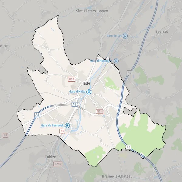 Halle Belgie Kaarten Plattegrond Halle kaart van Halle (1500) en praktische info
