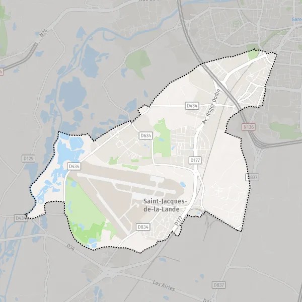 Plattegrond SaintJacquesdelaLande kaart van SaintJacquesdela