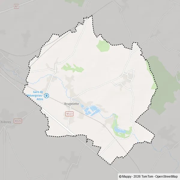 Plattegrond Brugelette kaart van Brugelette (7940) en praktische info