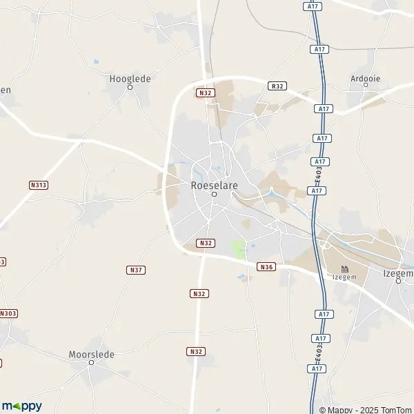 Kaart Roeselare Centrum Plattegrond Roeselare kaart van Roeselare (8800) en praktische info