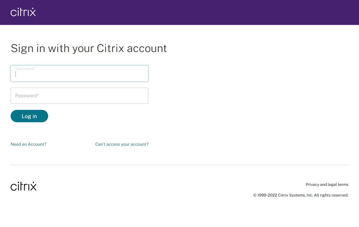 Citrix inloggen