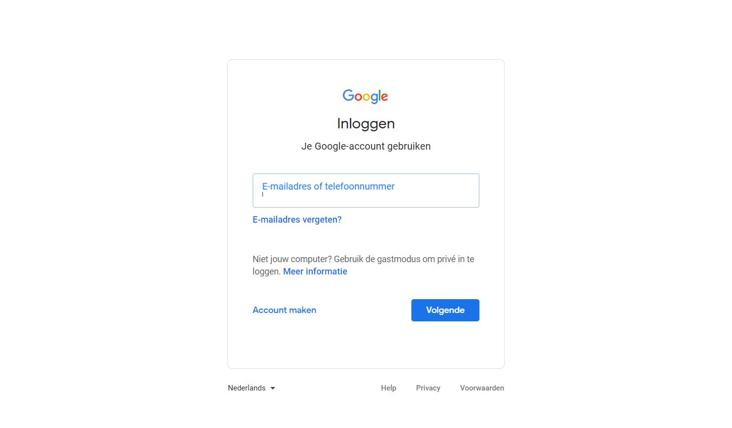 Inloggen gmail login