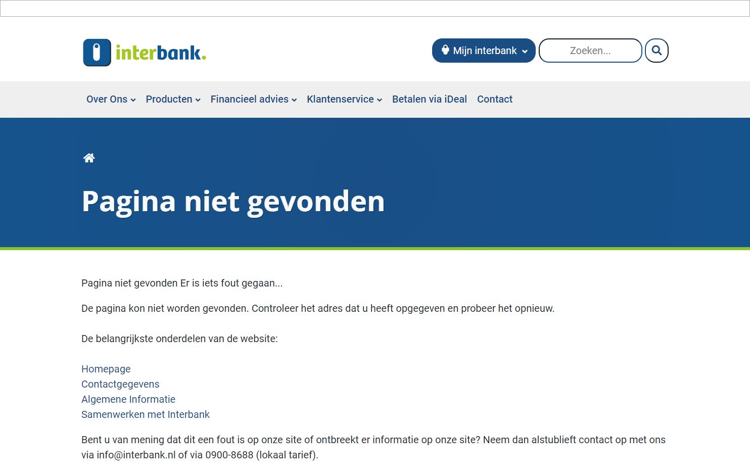 Inloggen Interbank Intermediair.