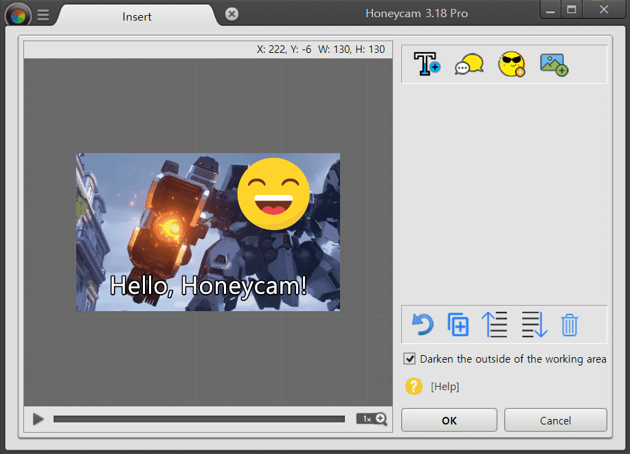 How to add animation effects on texts/stickers/images Honeycam