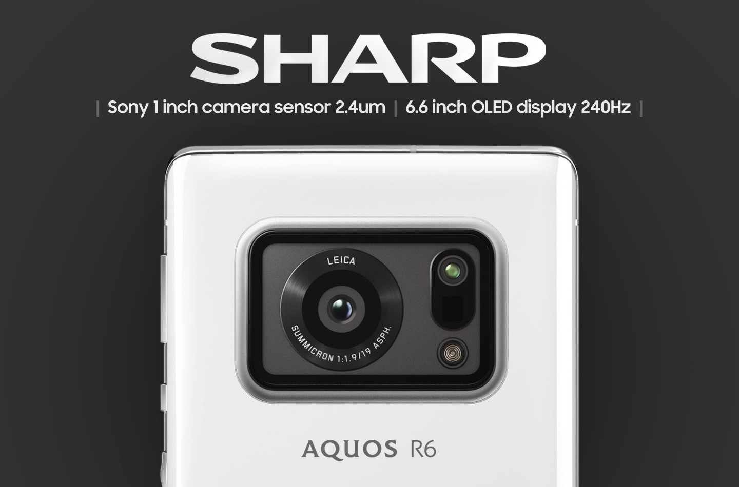 Sharp Aquos R6 smartphone met 1inch Leica camera LetsGoDigital