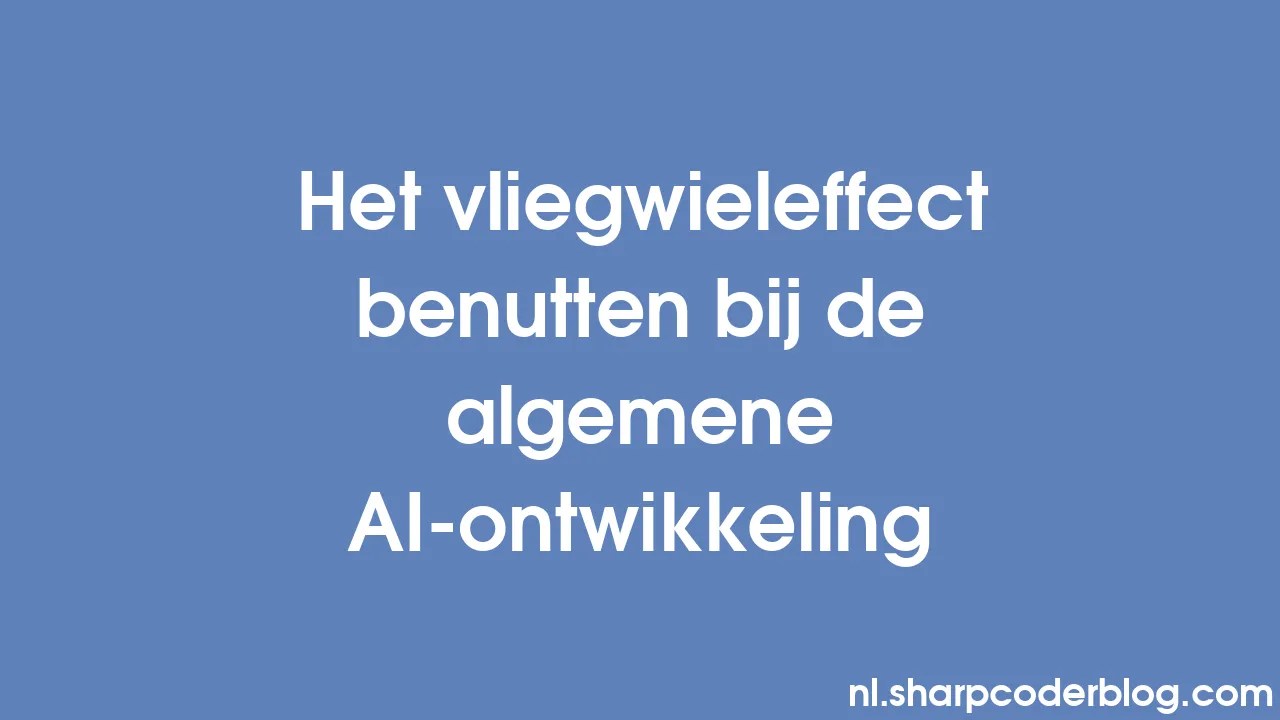 Het vliegwieleffect benutten bij de algemene AI | Griffin Party Dock