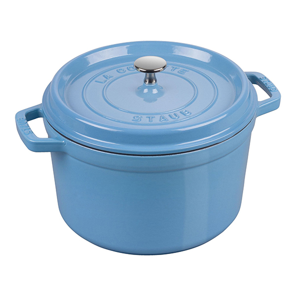 Staub La Cocotte 4.75 L Cast Iron Round Tall Cocotte Iceblue NLI