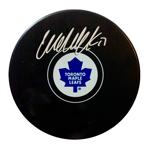 Frameworth Wendel Clark Signed Toronto Maple Leafs Puck NLI Solutions