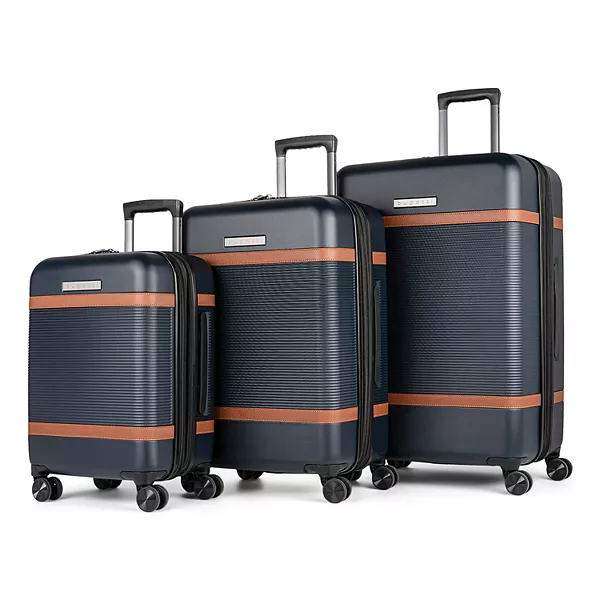 Bugatti Wellington 3 Piece Luggage Set Navy NLI Solutions