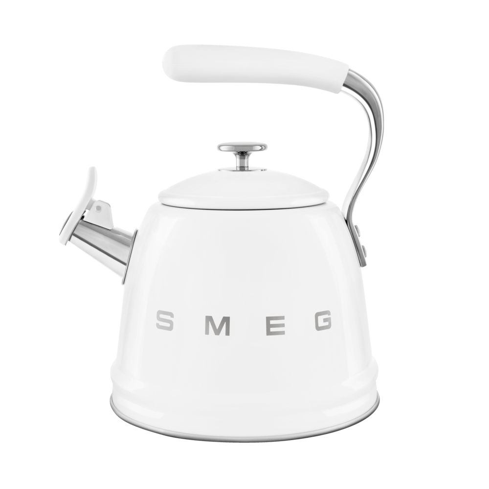 Smeg Stove Top Whistling Kettle white NLI Solutions