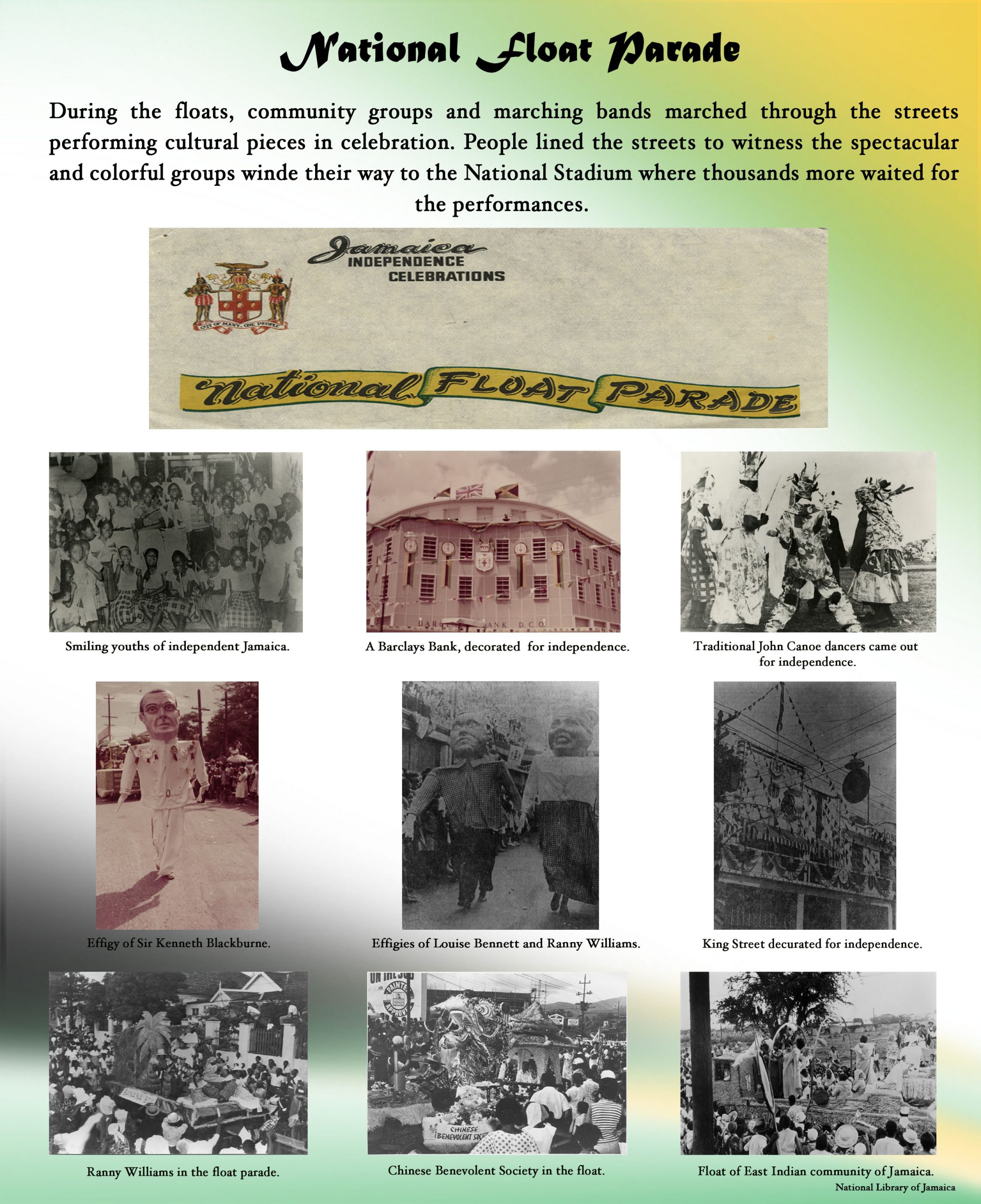 National Float Parade · Jamaica 50 Independence 1962 · National