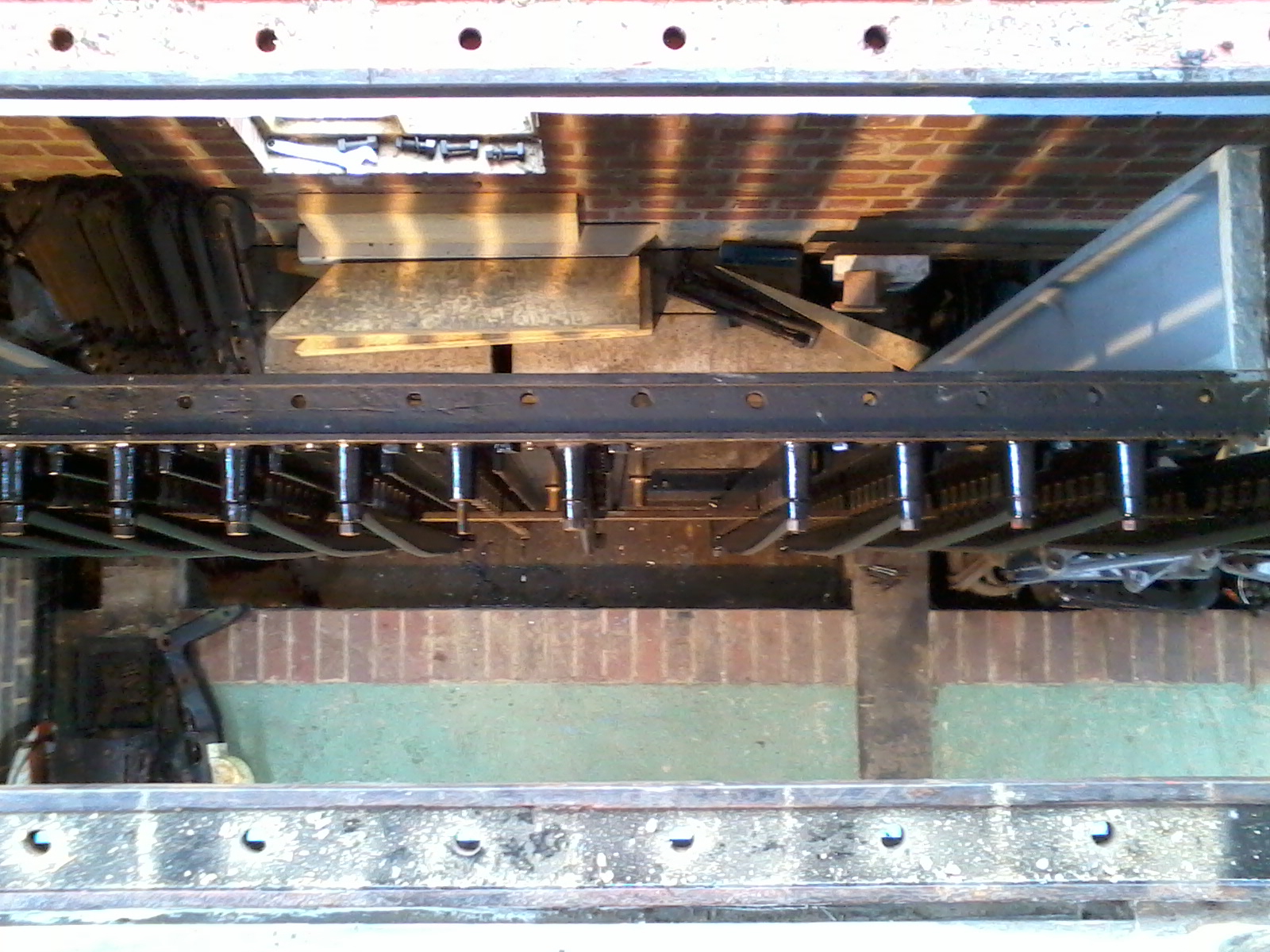 Looking down onto Boughton No.2 Locking Frame Northampton & Lamport