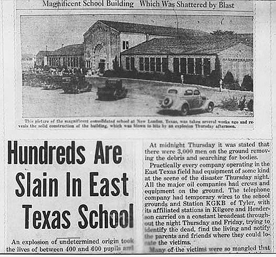 New London Texas School Explosion Hospitals