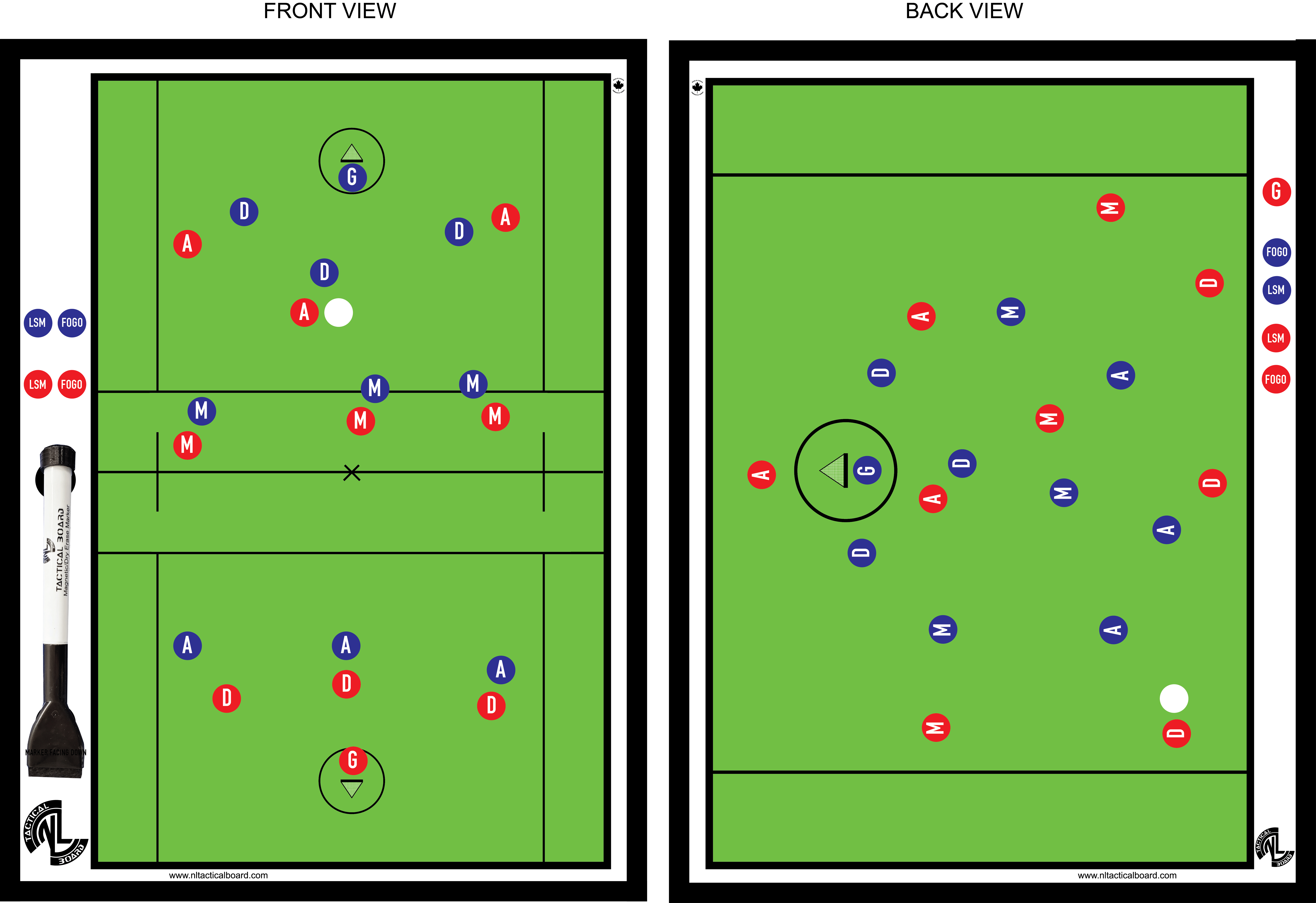 Pro Lacrosse 2 Board Bundle NL Tactical Board
