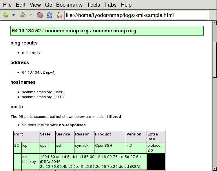 Creating HTML Reports Nmap Network Scanning