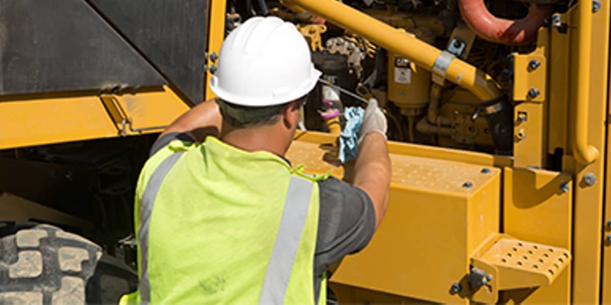 Taking an Oil Sample From Cat® Equipment NMC Cat Caterpillar Dealer