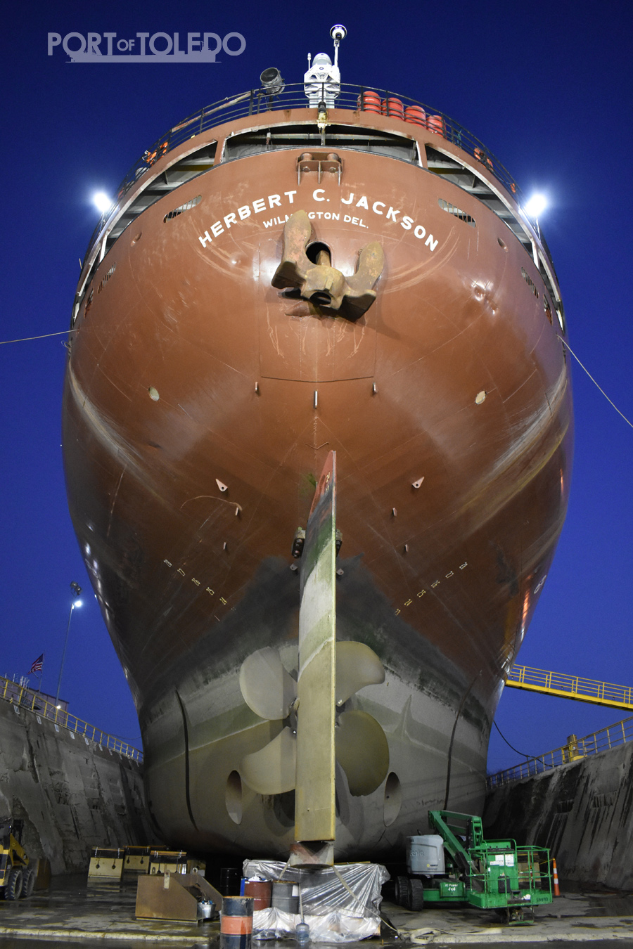 HERBERT C. JACKSON in Dry Dock, 2020 National Museum of the Great Lakes