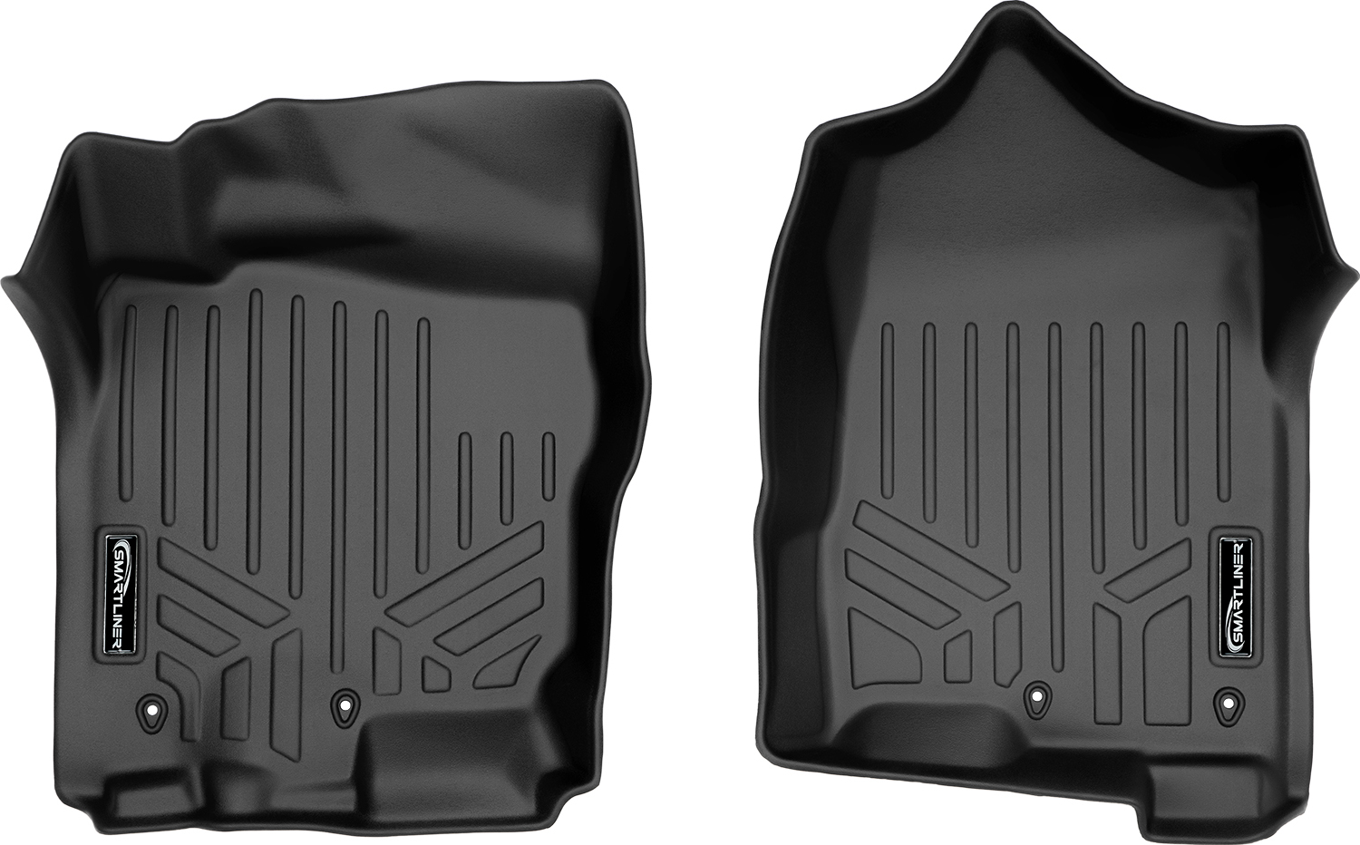 SmartLiner All Weather Floor Mats Liner for Nissan Titan Front Set