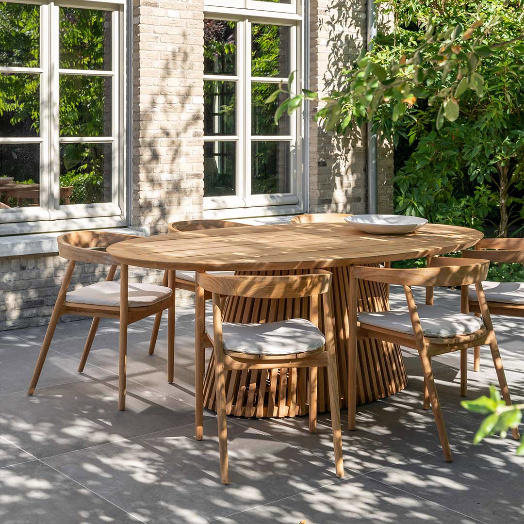 Teak garden chair design Bente Perfect for out and indoor use