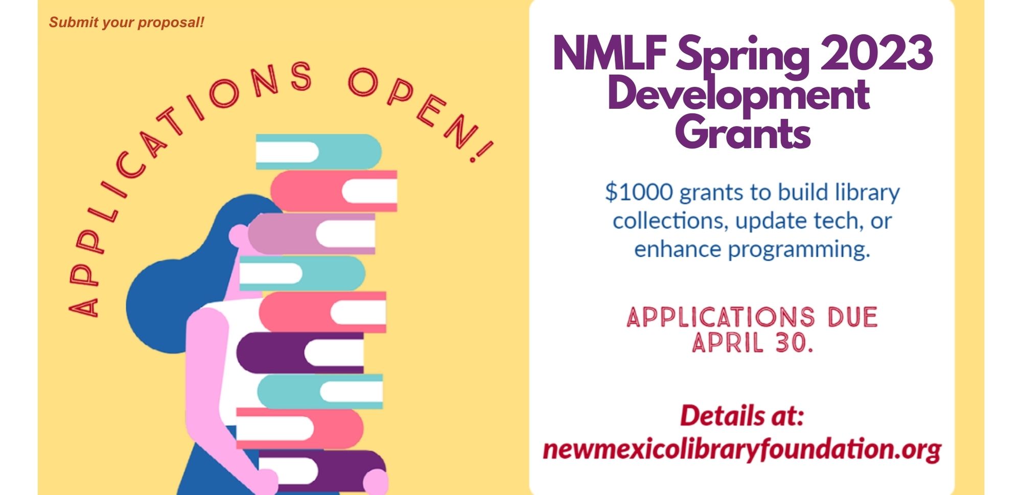 NMLF Spring 2023 Development Grants New Mexico State Library