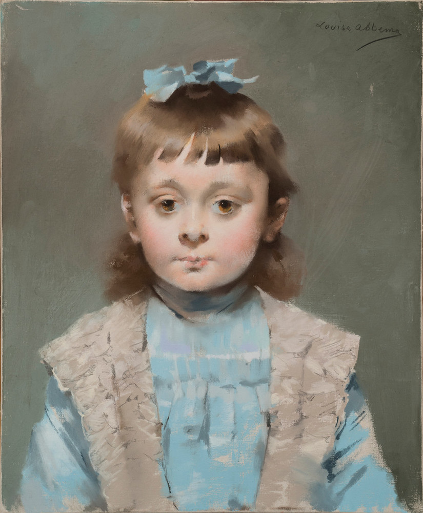 Portrait of a Young Girl with a Blue Ribbon Artwork NMWA