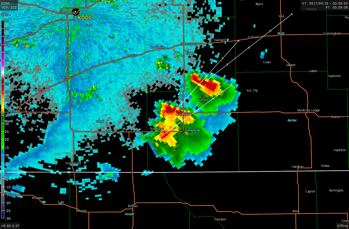 April 15, 2017 Coldwater, Kansas Supercell NNWX.US