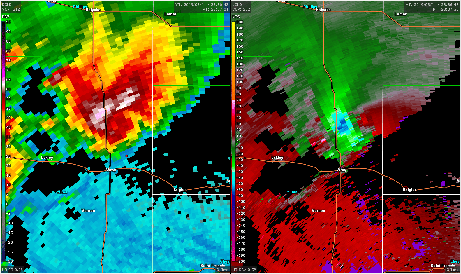 August 11, 2019 Yuma, Colorado Tornado NNWX.US