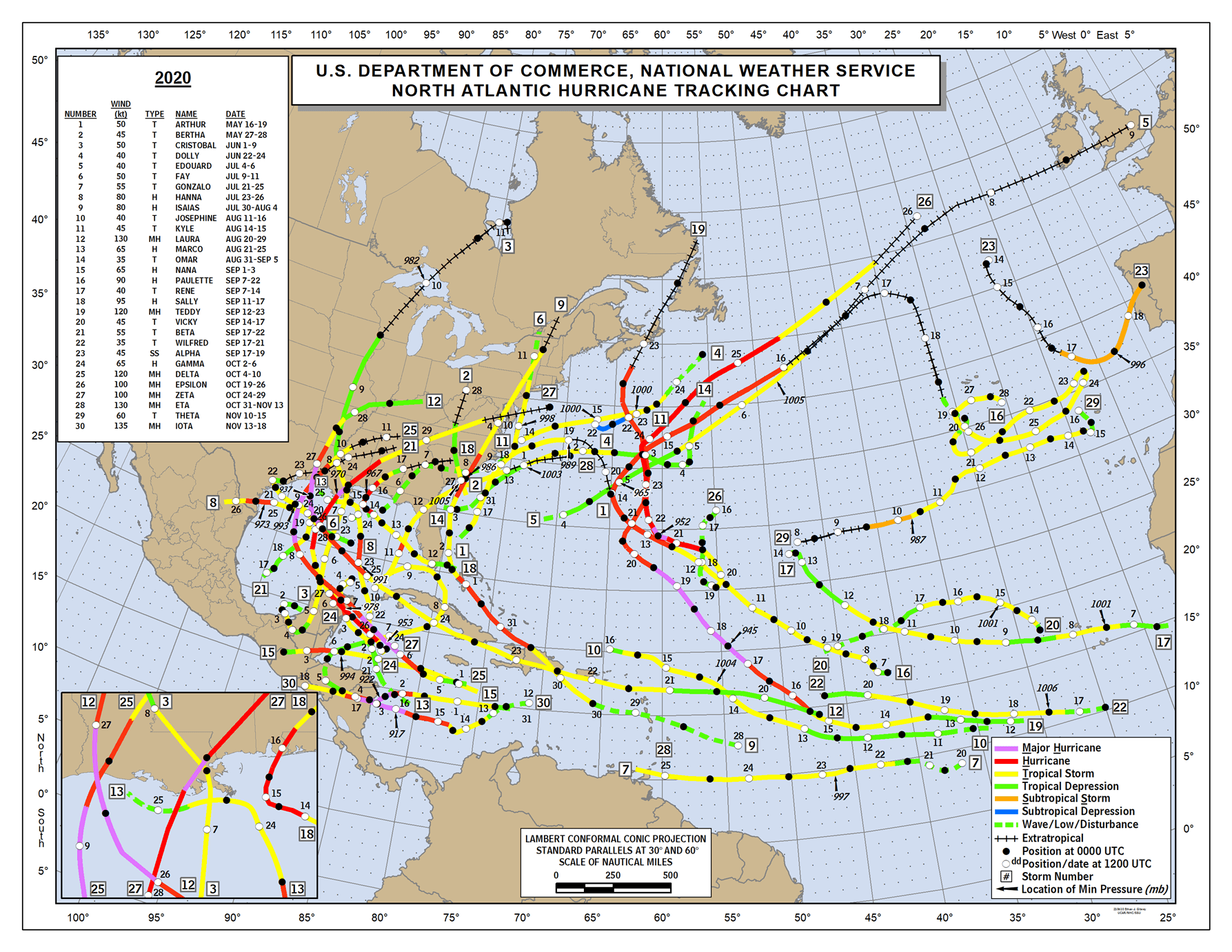 Was 2020 a RecordBreaking Hurricane Season? Yes, But. . . « Inside the Eye