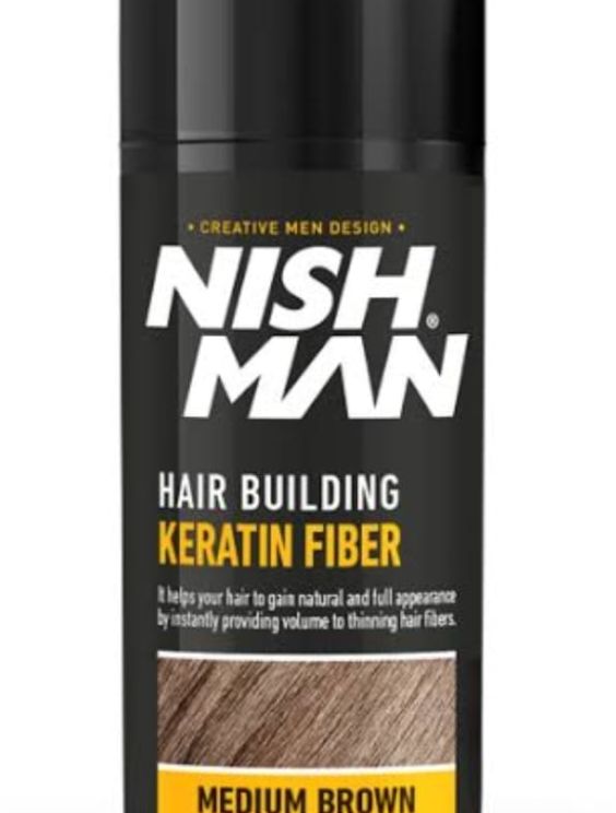 NISH HAIR BUILDING FIBER MED BROWN Noag's Market