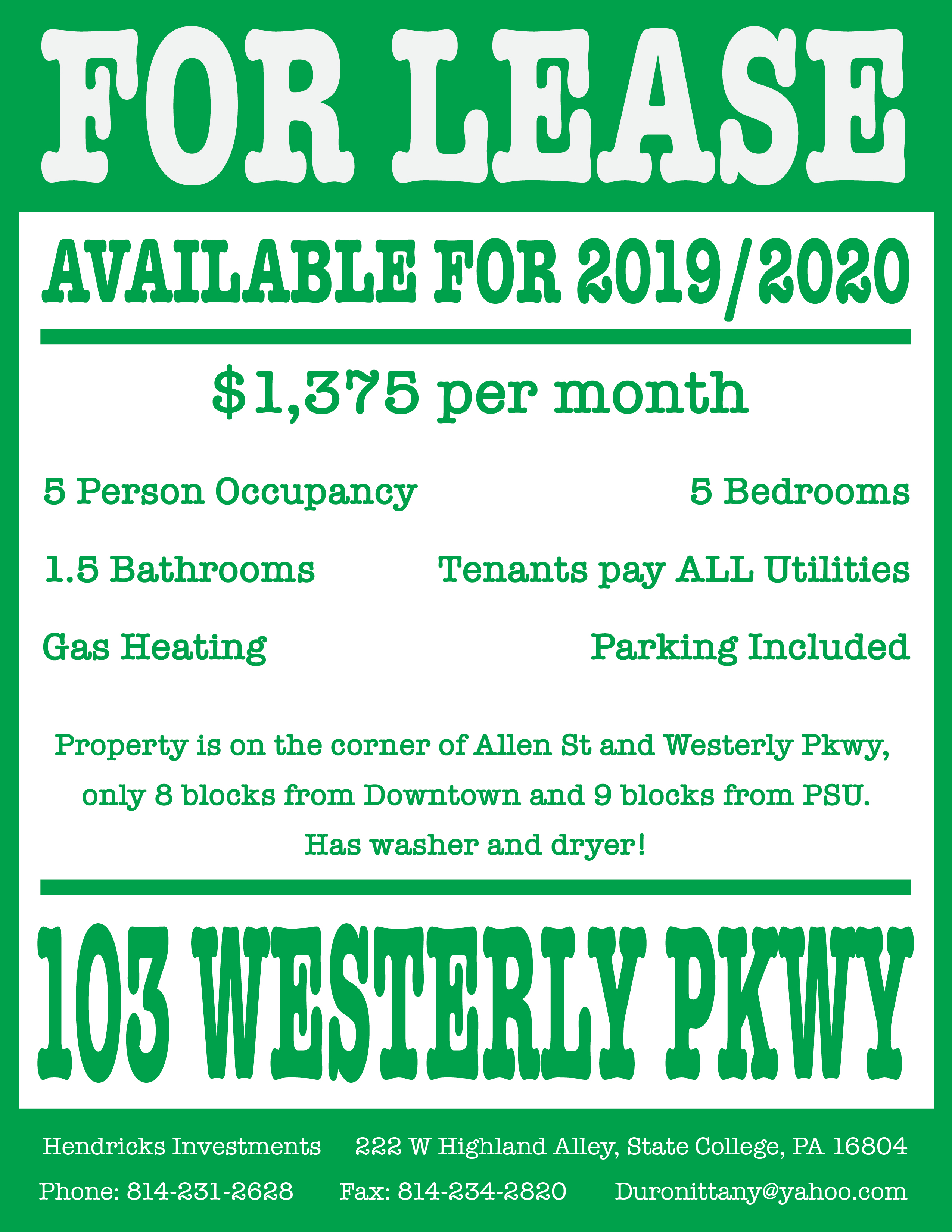 Hendricks Houses for Rent