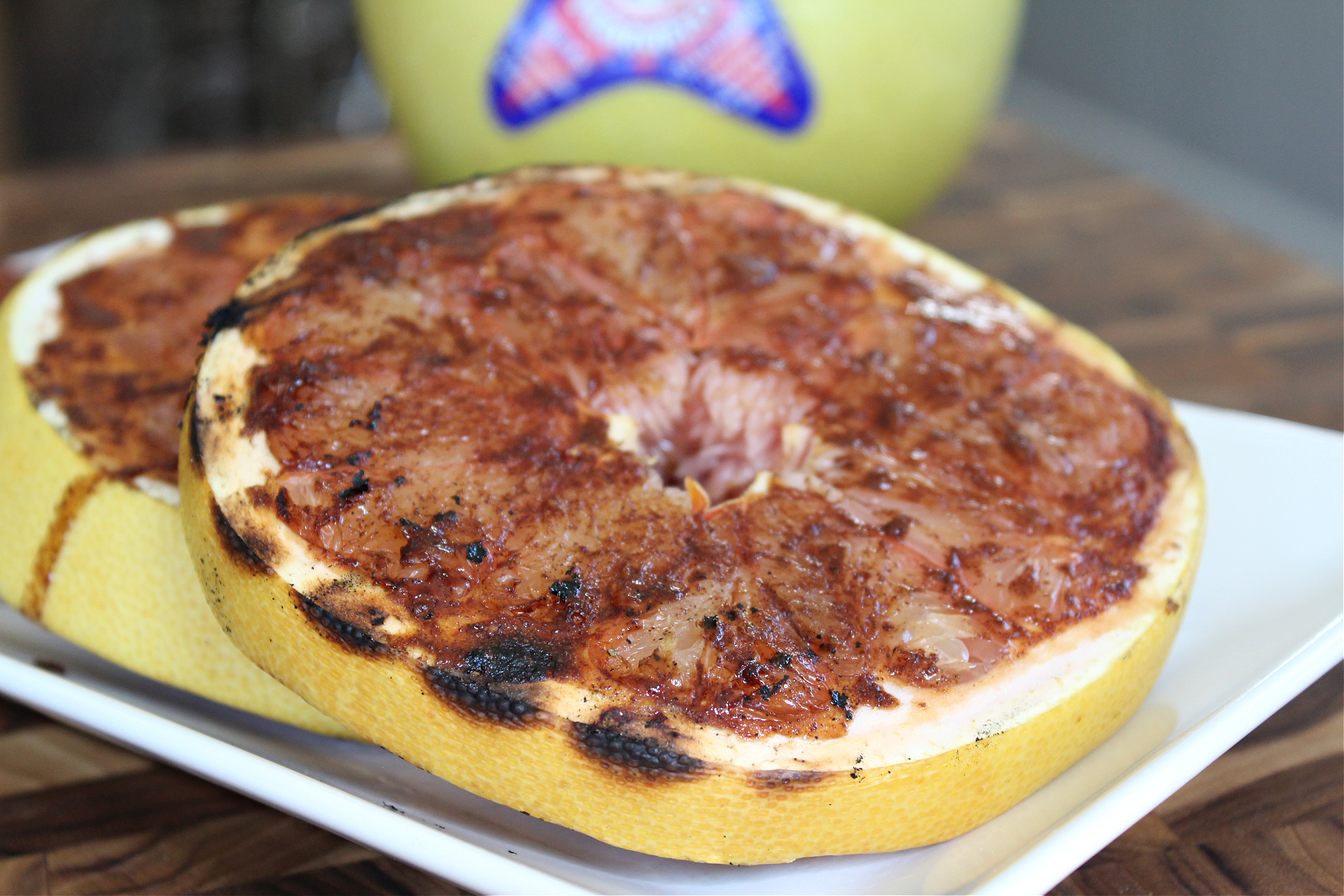 Grilled Pummelo with Honey and Brown Sugar Noble Citrus