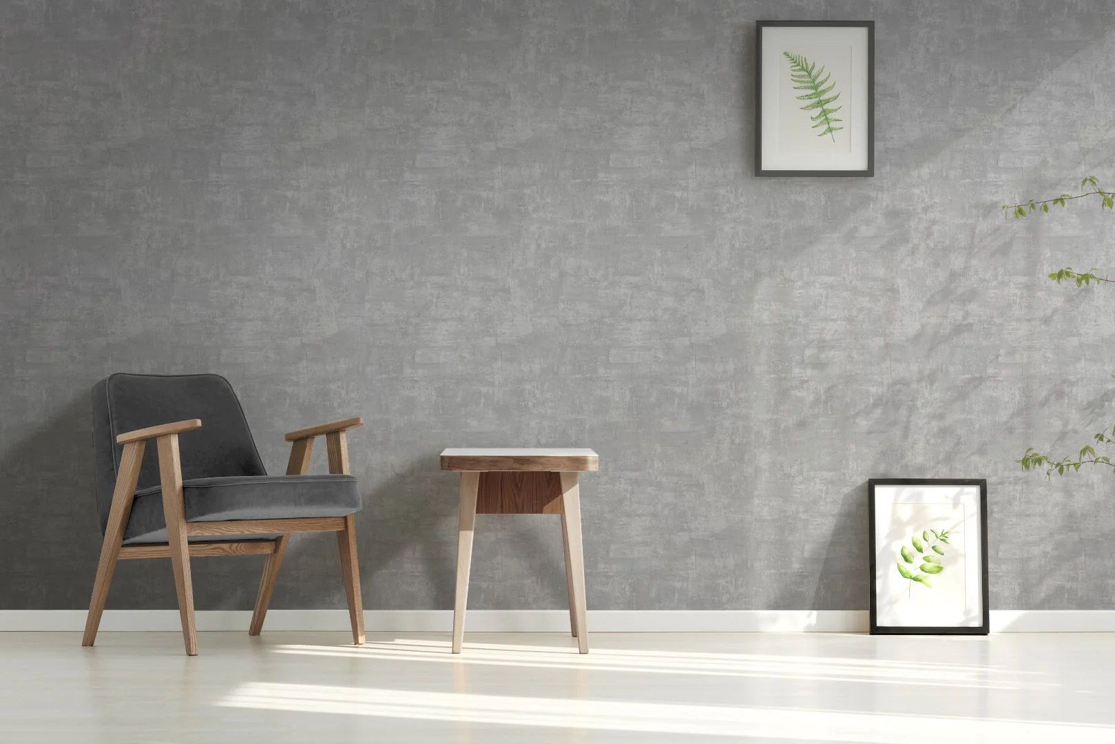 Glaze Grey Wallpaper Textured Vinyl 9062 Nobletts Wallpaper