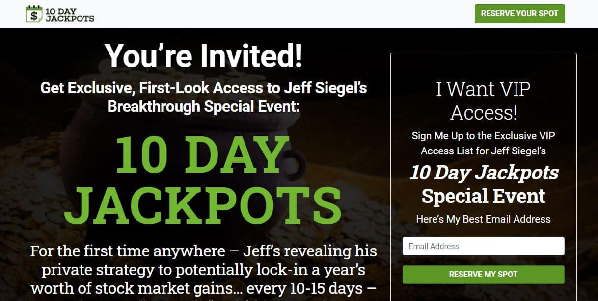 Is 10 Day Jackpots by Jeff Siegel Legit?