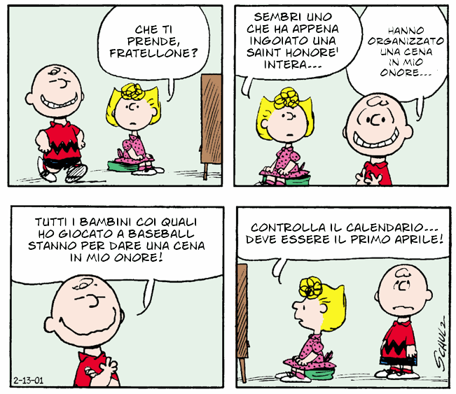 ragazzina capelli rossi Peanuts