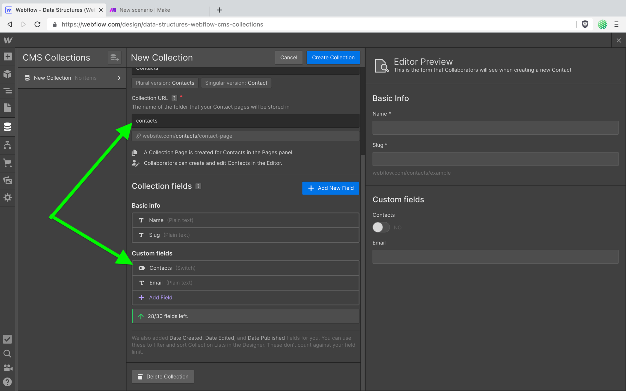 How to filter flow hooks for only one CMS Collection