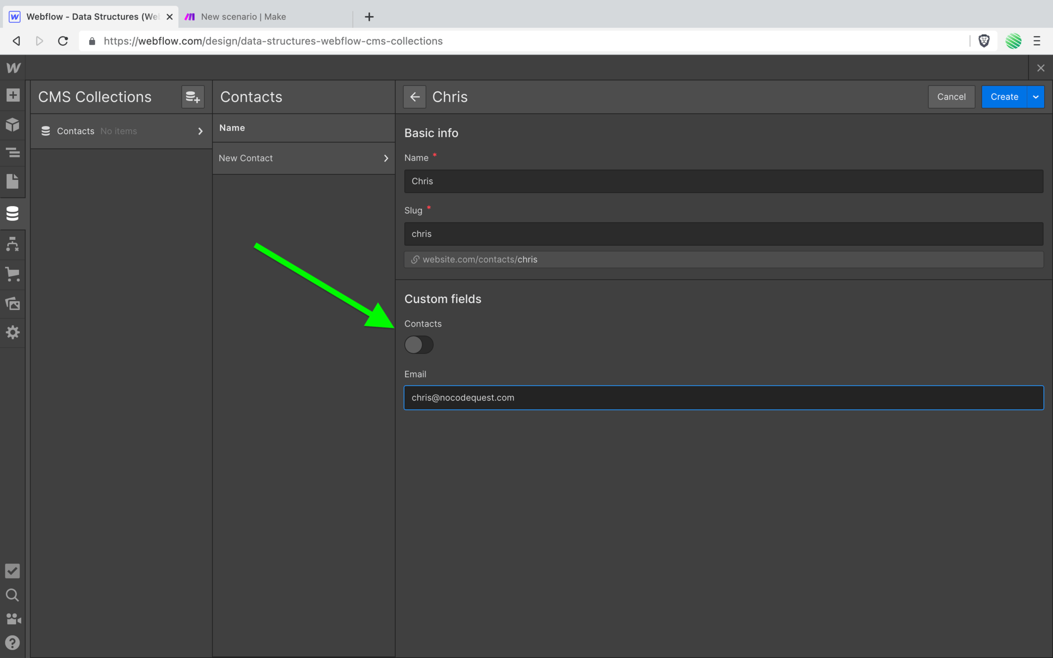 How to filter flow hooks for only one CMS Collection