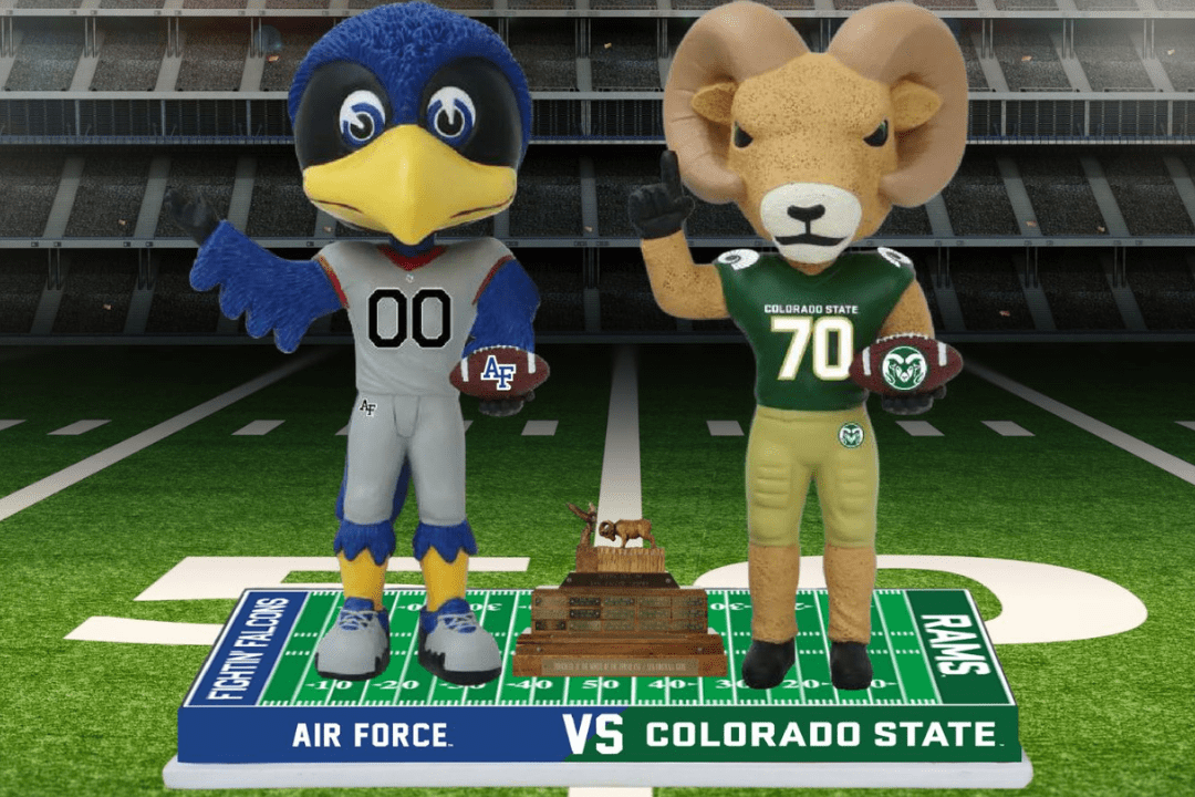 First Air Force Vs Colorado State Football Rivalry Bobblehead Unveiled